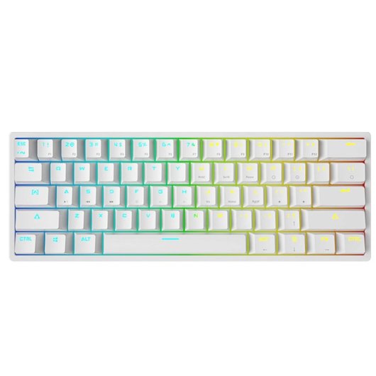 Kinsi K620 Teclado Mecánico con Iluminación RGB Blanco Qwerty USA