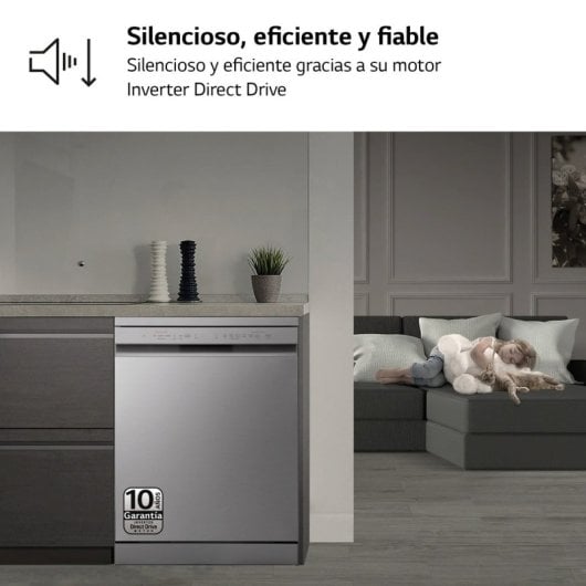 LG DF243FV.APYQEES Lavavajillas Capacidad 14 Cubiertos D Inox