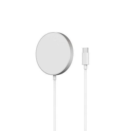 Ksix MagniBoost Cargador Inalámbrico Compatible Apple Magsafe con Wireless Charging 2.0 Blanco