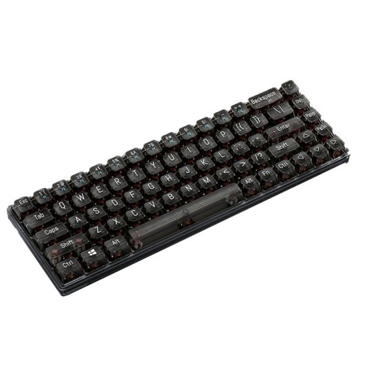 Kinsi T40 Teclado Mecánico Gaming con 68 Teclas Transparentes Negro Qwerty USA