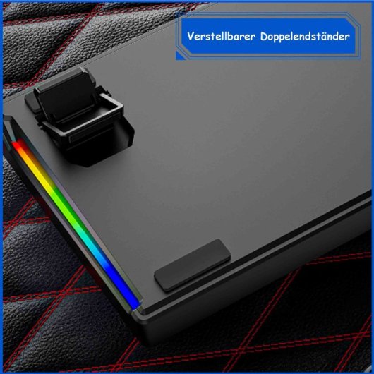Kinsi K710 Teclado Gaming de 71 Teclas y Luces RGB Blanco Qwerty USA