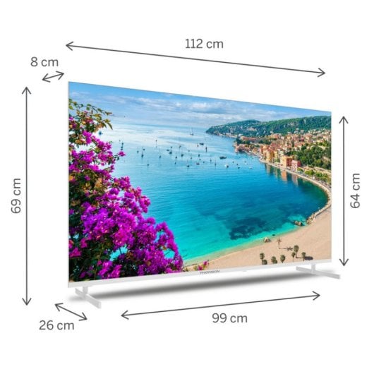 Thomson 50UA5S13W 50" LED UltraHD 4K HDR10 Android TV Bianco
