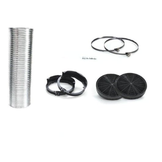 Kit de Recirculación Bosch DHZ5605 Para Campanas | Filtro de Carbón Activado, Negro