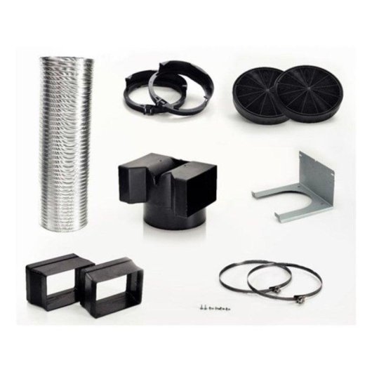 Kit de Recirculación Bosch DHZ5605 Para Campanas | Filtro de Carbón Activado, Negro