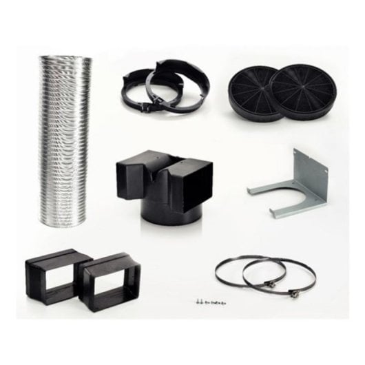 Kit de Recirculación Bosch DHZ5605 Para Campanas | Filtro de Carbón Activado, Negro