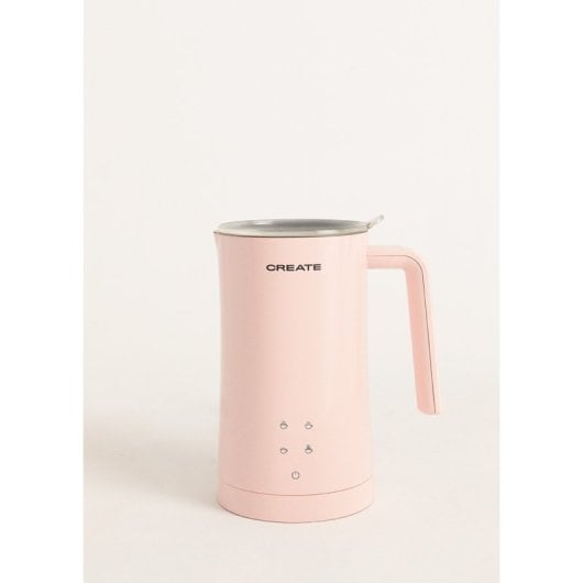 Create Milk Frother Studio Espumador Calentador de Leche 580ml 400W Rosa Pastel