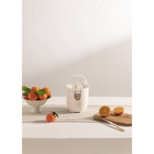 Create Juicer Retro Exprimidor Eléctrico de Cítricos 90W Blanco Roto