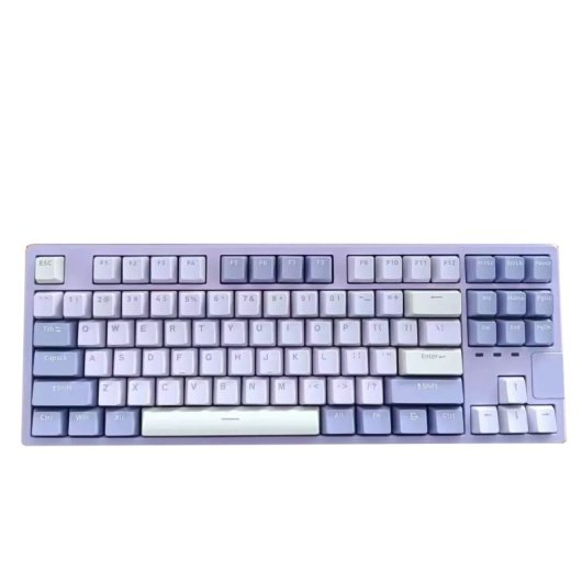 Kinsi X87 Teclado Gaming Mecánico con Macros Programables Morado Qwerty USA