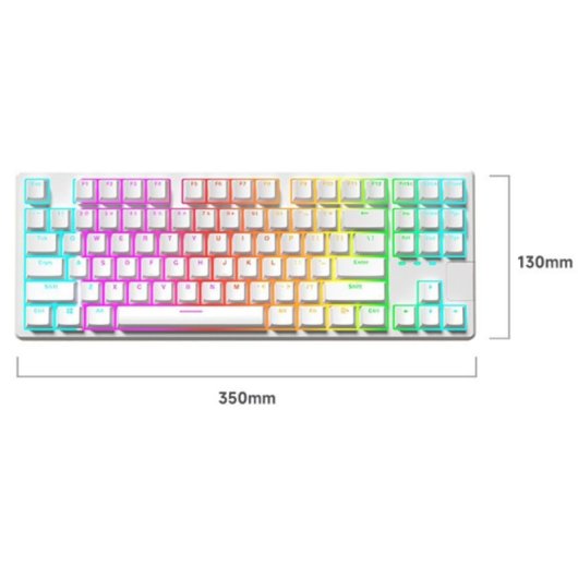 Kinsi X87 Teclado Gaming Mecánico con Macros Programables Morado Qwerty USA
