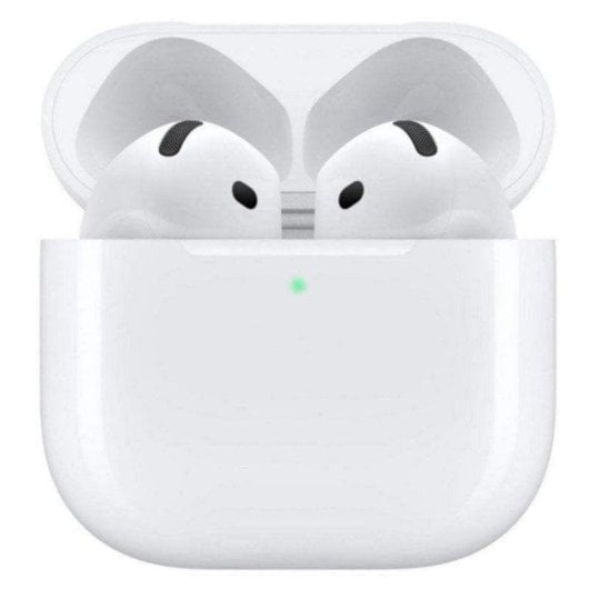 Auriculaires Apple AirPods 4 sans fil Bluetooth 5.3 True Wireless, audio spatial, IP54, blanc