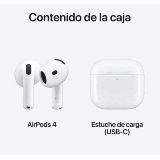 Auriculares Apple AirPods 4 Inalâmbricos Bluetooth 5.3 In-Ear True Wireless IP54 Branco