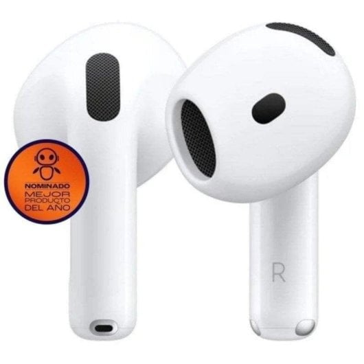 Auriculares Apple AirPods 4 Inalâmbricos Bluetooth com Cancelamento Ativo de Ruído TWS IP54 Brancos