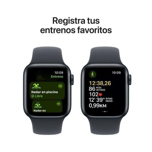 Apple Watch SE GPS NFC 40mm OLED Mezzanotte M/L Resistenza all’Acqua 50m Cardiofrequenzimetro