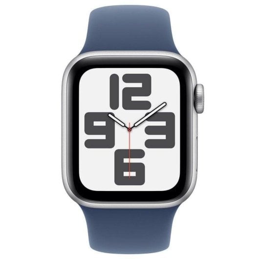 Apple Watch SE GPS NFC 40mm OLED Argento Blu M/L Resistente all'acqua 50m Cardiofrequenzimetro