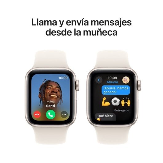 Apple Watch SE GPS 40mm Caja de Aluminio Blanco Estrella con Correa Deportiva Blanco Estrella S/M