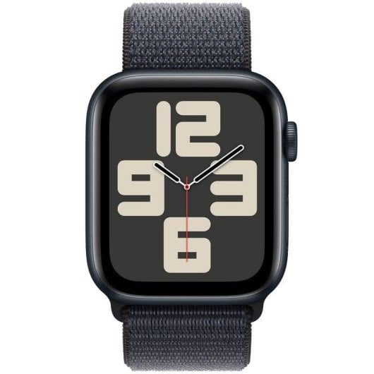 Apple Watch SE GPS NFC 44mm OLED Schwarz Blau S/M Wasserdicht bis 50m Herzfrequenzmesser