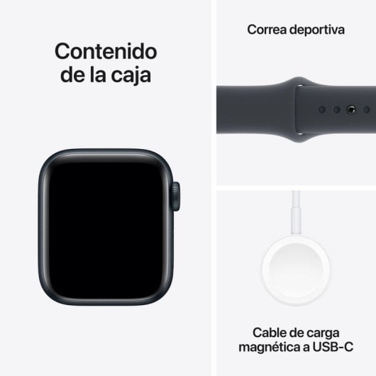 Apple Watch SE GPS + Cellular Boîtier en aluminium minuit de 40 mm avec bracelet sport minuit - S/M
