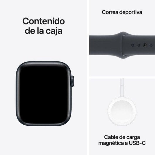 Apple Watch SE GPS + Cellular 44mm OLED Aluminium Minuit S/M Etanche 50m Pulsomètre SOS