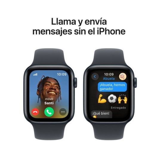Apple Watch SE GPS + Cellular 44mm Caja de Aluminio Medianoche con Correa Deportiva Medianoche M/L