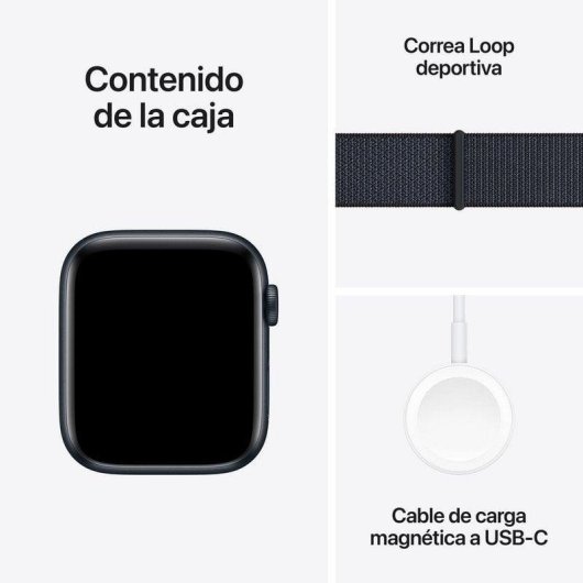 Apple Watch SE GPS + Cellular 44mm Caja de Aluminio Medianoche con Correa Loop Deportiva Tinta