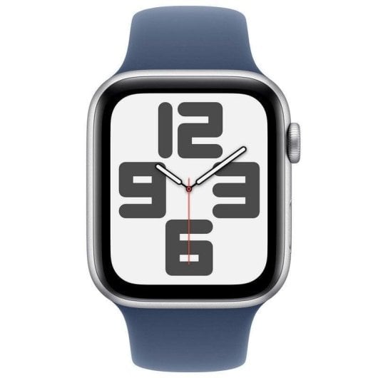 Apple Watch SE GPS + Cellular 44mm OLED Silber/Blau S/M Wasserdicht Pulsmesser Notruf