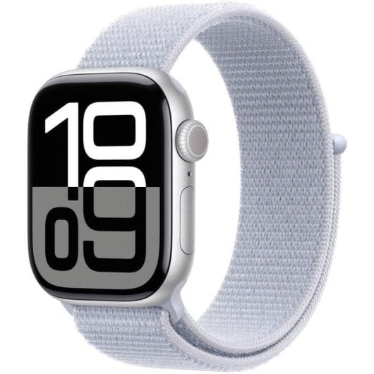 Apple Watch Series 10 GPS 42mm Retina OLED Argento Correa Loop Sport Blu M Resistente all'Acqua 50m