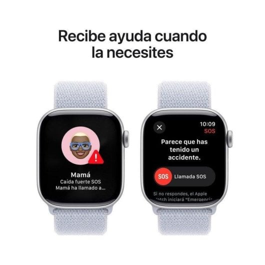 Apple Watch Series 10 GPS 42mm Retina OLED Argento Correa Loop Sport Blu M Resistente all'Acqua 50m