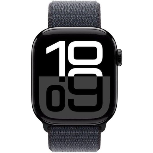 Apple Watch Series 10 GPS 42mm OLED Schwarz Textil Unisize IP6X 50m Pulsmesser Schlaftracking