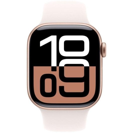 Apple Watch Series 10 GPS 42mm OLED Aluminium Roségold S/M IP6X 50m Wasserdicht Herzfrequenz Schlafanalyse Always-On