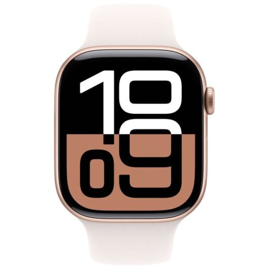 Apple Watch Series 10 GPS 46mm Caja Aluminio Oro Rosa con Correa Deportiva Rosa Rubor M/L