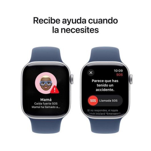 Apple Watch Series 10 GPS + Cellular 42mm OLED Silber Blau S/M IP6X Wasserdicht Pulsmesser Schlaftracker SOS