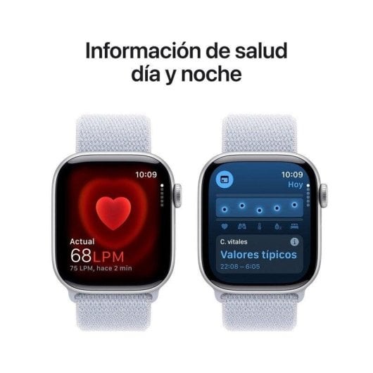 Apple Watch Series 10 GPS + Cellular 42mm OLED Silber Blau Einheitsgröße Wasserfest IP6X