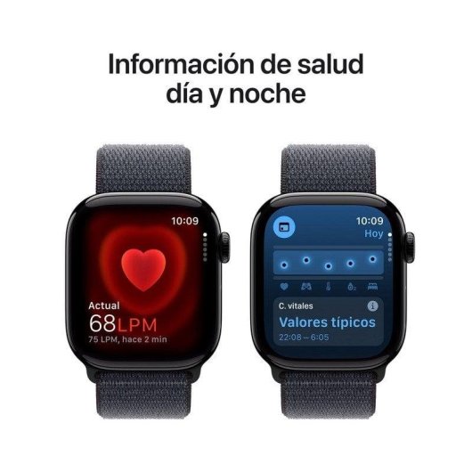 Apple Watch Series 10 GPS + Cellular 42mm Caja Aluminio Negro Azabache con Correa Loop Deportiva Tinta