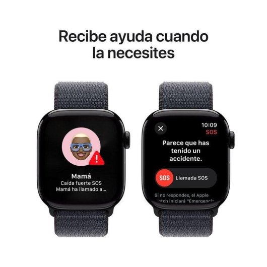 Apple Watch Series 10 GPS + Cellular 42mm Caja Aluminio Negro Azabache con Correa Loop Deportiva Tinta
