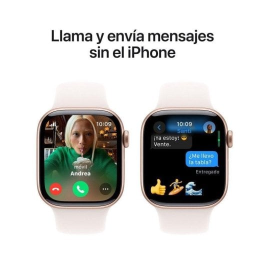 Apple Watch Series 10 GPS + Cellular 42mm OLED Alumínio Ouro Rosa Correa S/M IP6X 4G