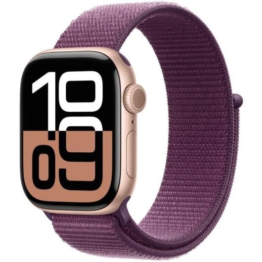 Apple Watch Series 10 GPS + Cellular 42mm Caja Aluminio Oro Rosa con Correa Loop Deportiva Ciruela