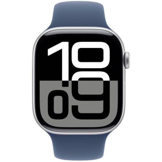 Apple Watch Series 10 GPS + Cellular 46mm OLED Prata Azul Denim S/M Resistente Água IP6X