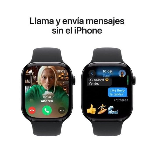 Apple Watch Series 10 GPS + Cellular 46mm Retina OLED Nero Azabache S/M Resistente all’acqua