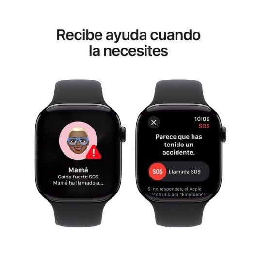 Apple Watch Series 10 GPS + Cellular 46mm OLED Preto M/L Resistente à Água IP6X 50m