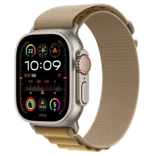 Apple Watch Ultra 2 GPS + Cellular 49mm Retina OLED Titanio Naturale Cinturino Alpine Loop S Resistente Acqua IP6X SpO2 ECG