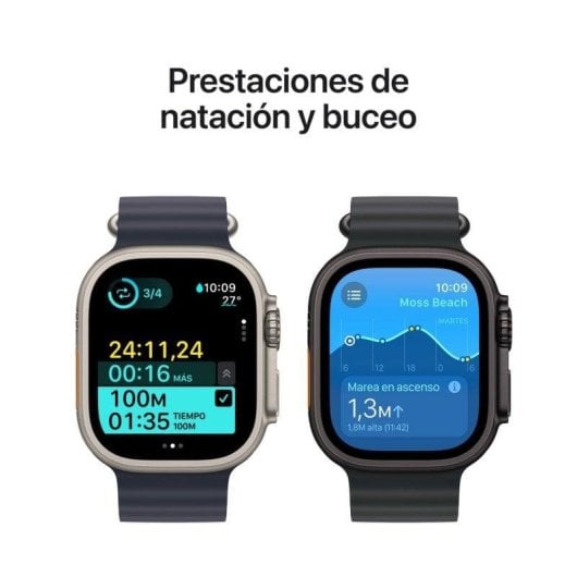 Apple Watch Ultra 2 GPS + Cellular 49mm OLED Titan Natur Alpine Loop M Wasserdicht IP6X EN13319