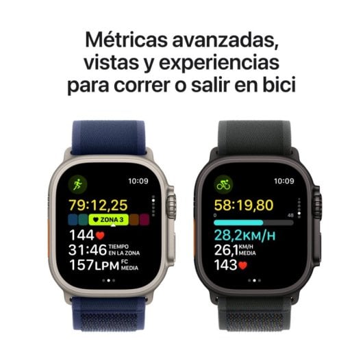 Apple Watch Ultra 2 GPS + Cellular 49mm Caja Natural Titanio con Correa Alpine Loop L Canela