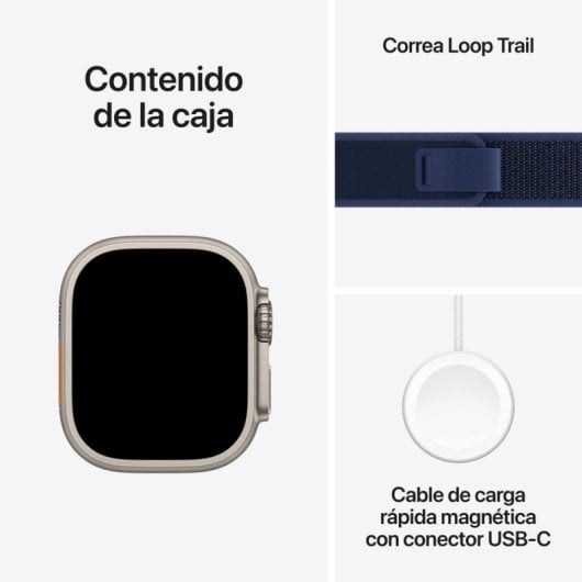 Apple Watch Ultra 2 OLED 49 mm Digital 410 x 502 Pixel Touchscreen 4G Titan WLAN GPS (MX4J3TY/A)