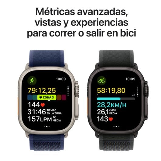 Apple Watch Ultra 2 GPS + Cellular 49mm Caja Natural Titanio con Correa Trail Loop M/L Azul