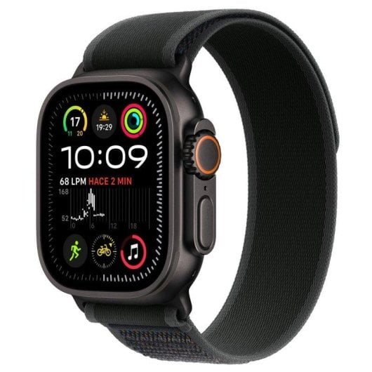 Apple Watch Ultra 2 GPS + Cellular 49mm Retina OLED Titane Noir S/M Étanche IP6X SpO2 ECG