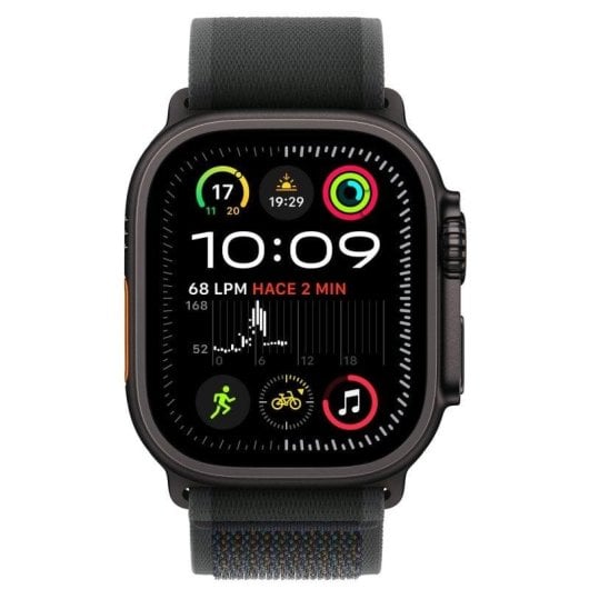 Apple Watch Ultra 2 GPS + Cellular 49mm Retina OLED Titan Schwarz M/L Wasserdicht IP6X EN13319