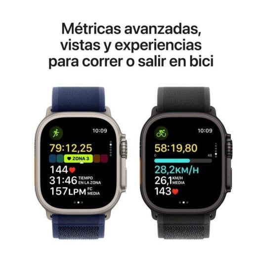 Apple Watch Ultra 2 GPS + Cellular 49mm Retina OLED Titan Schwarz M/L Wasserdicht IP6X EN13319