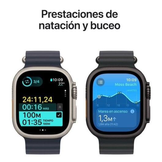 Apple Watch Ultra 2 GPS + Cellular 49mm Retina OLED Titânio Tamanho M Resistente à Água IP6X 100m