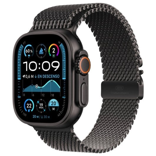 Apple Watch Ultra 2 OLED 49 mm Digital 410 x 502 Pixel Touchscreen 4G Schwarz WLAN GPS (MX5U3TY/A)