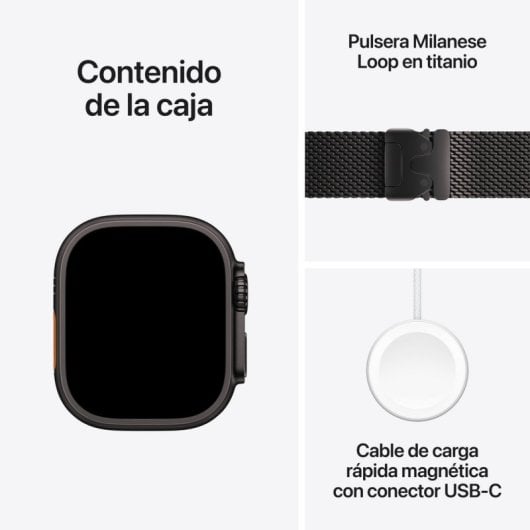 Apple Watch Ultra 2 OLED 49 mm Digital 410 x 502 Pixel Touchscreen 4G Schwarz WLAN GPS (MX5U3TY/A)